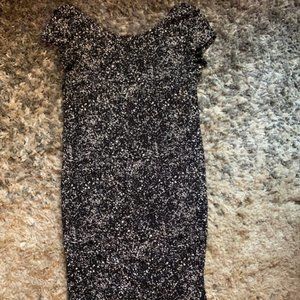 H&M Black Splatter T-Shirt Dress